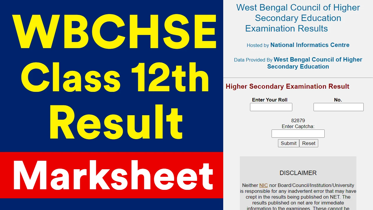 WB HS Result 2024 West Bengal Class 12th Result, Marksheet Download